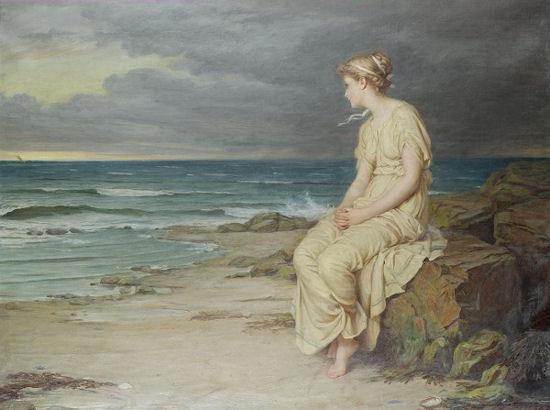 John William Waterhouse Miranda oil painting image